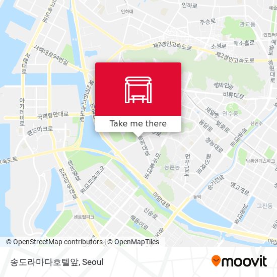 송도라마다호텔앞 map