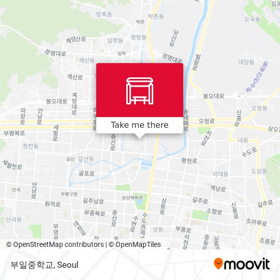 부일중학교 map
