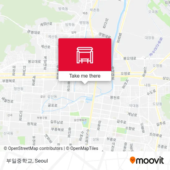 부일중학교 map
