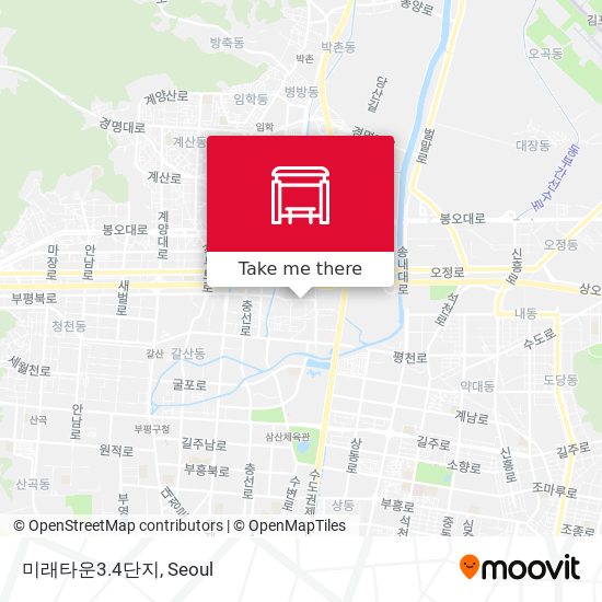 미래타운3.4단지 map