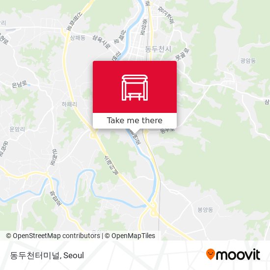 동두천터미널 map