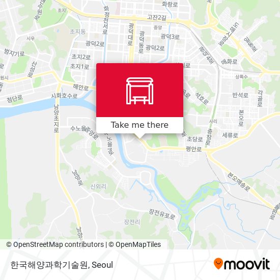 한국해양과학기술원 map