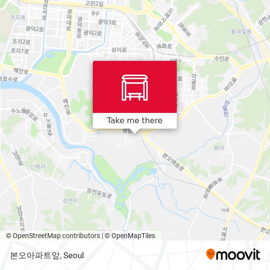 본오아파트앞 map