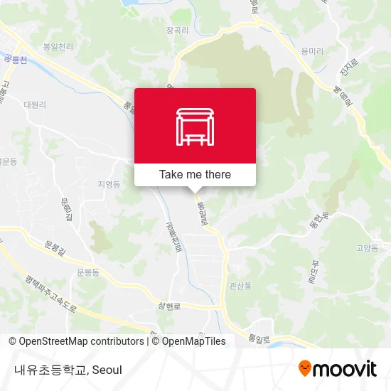 내유초등학교 map