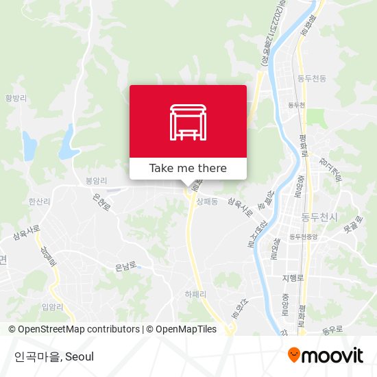 인곡마을 map