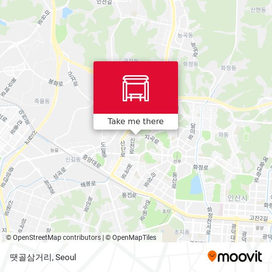 땟골삼거리 map