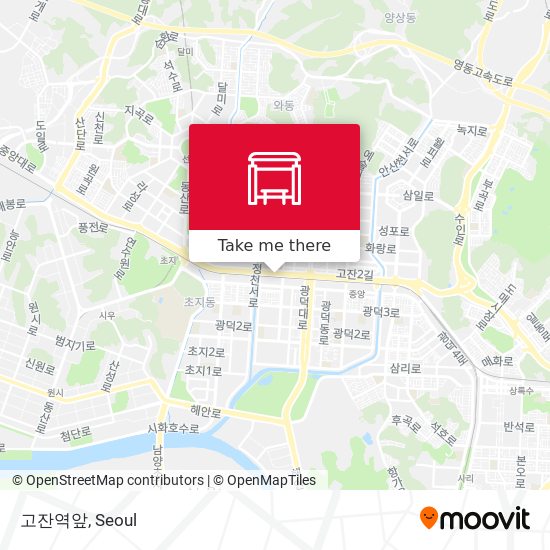 고잔역앞 map