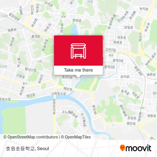 호원초등학교 map