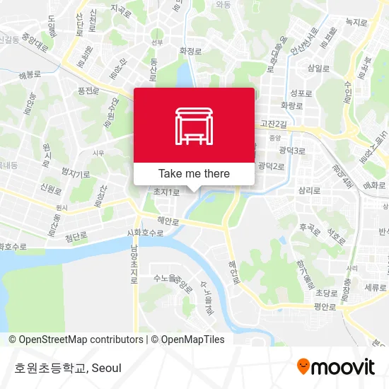 호원초등학교 map