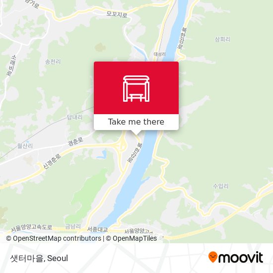 샛터마을 map