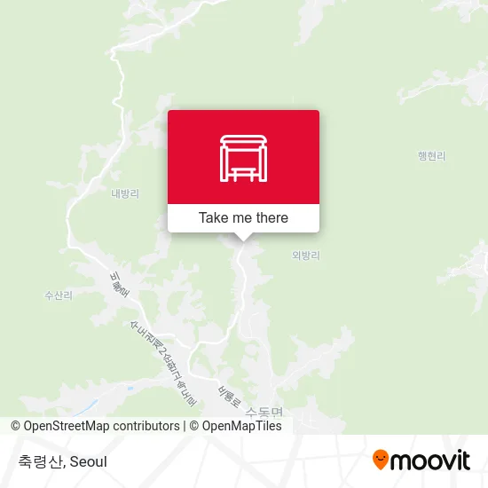축령산 map