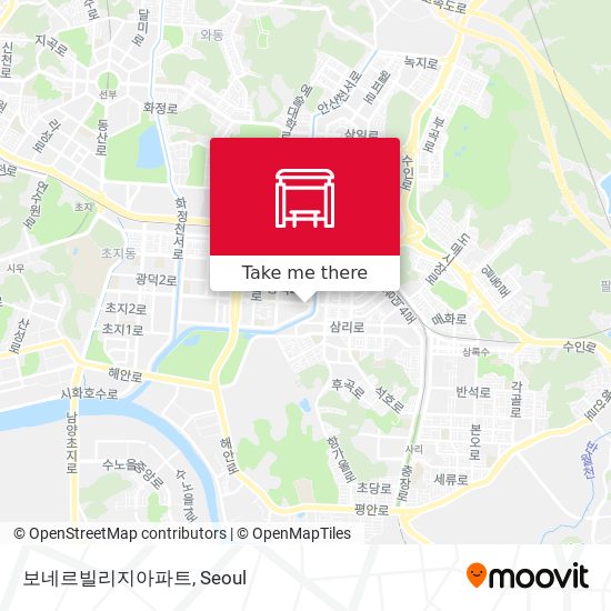 보네르빌리지아파트 map