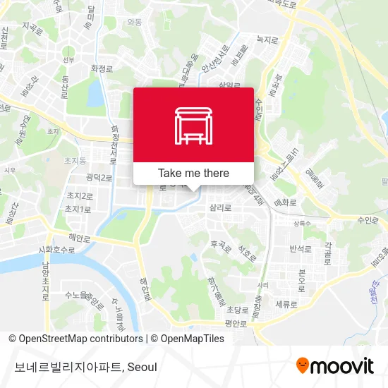보네르빌리지아파트 map