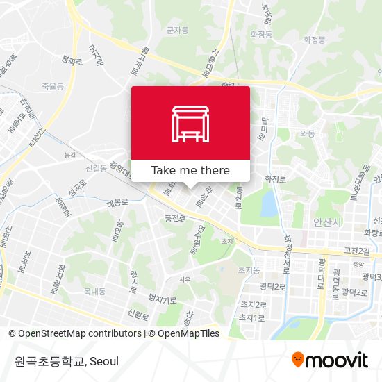 원곡초등학교 map