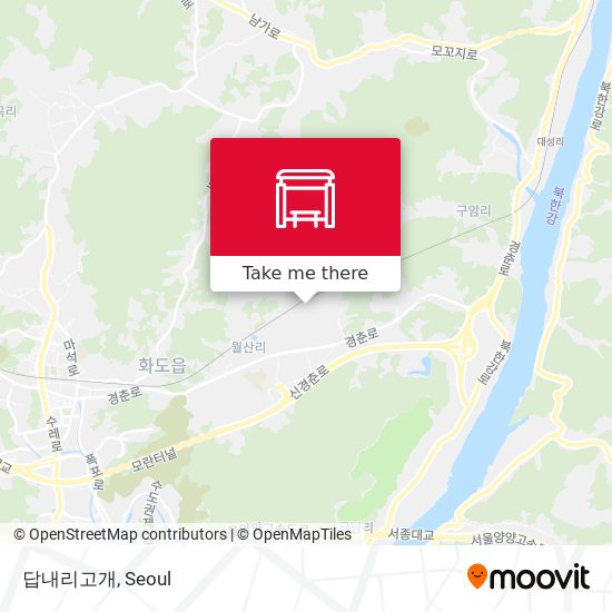 답내리고개 map