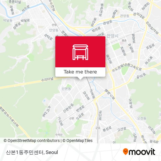 산본1동주민센터 map