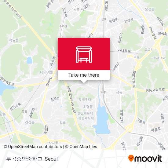 부곡중앙중학교 map