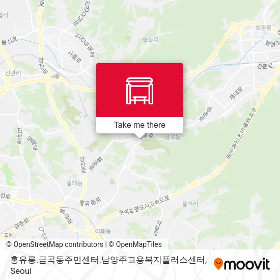 홍유릉.금곡동주민센터.남양주고용복지플러스센터 map