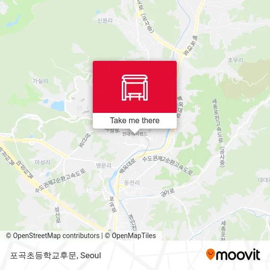 포곡초등학교후문 map