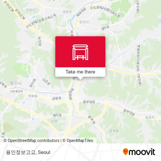 용인정보고교 map