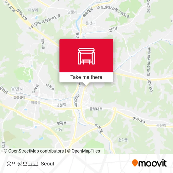 용인정보고교 map