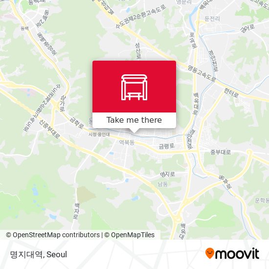 명지대역 map