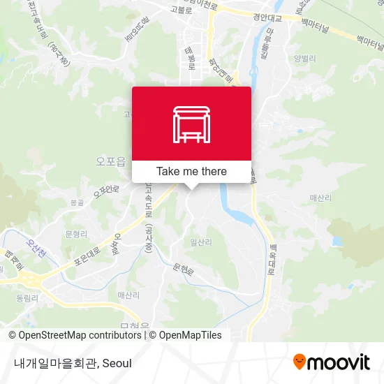 내개일마을회관 map