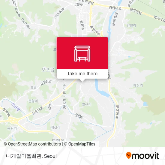 내개일마을회관 map