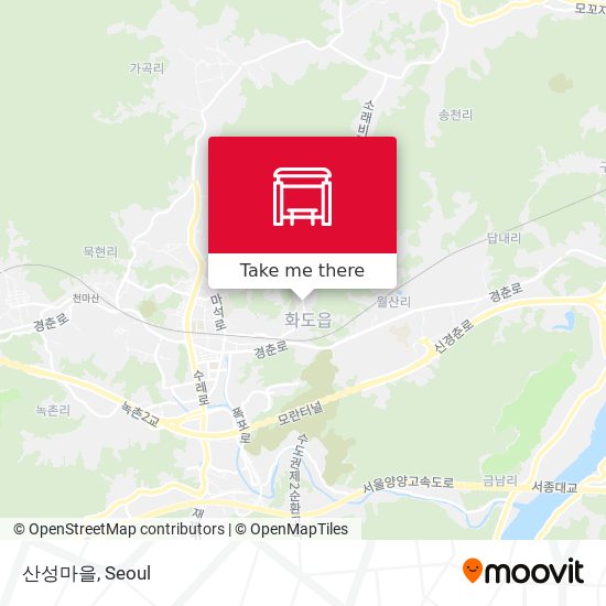 산성마을 map