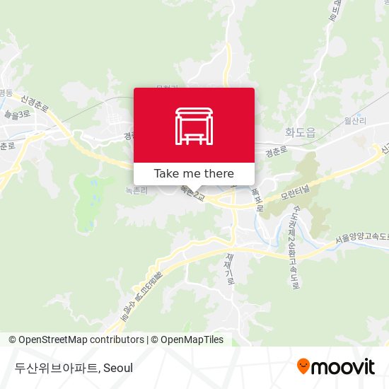 두산위브아파트 map