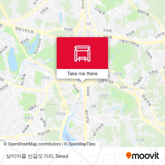 상미마을.신갈오거리 map