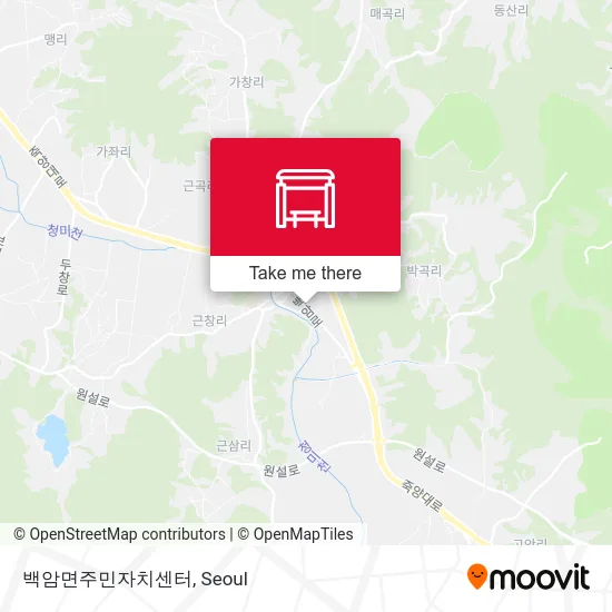 백암면주민자치센터 map