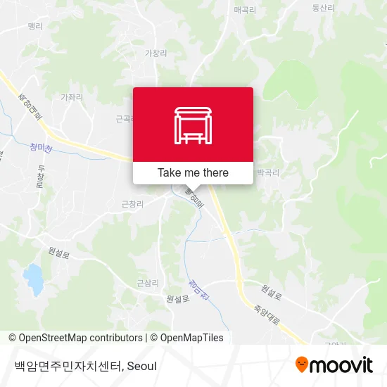 백암면주민자치센터 map