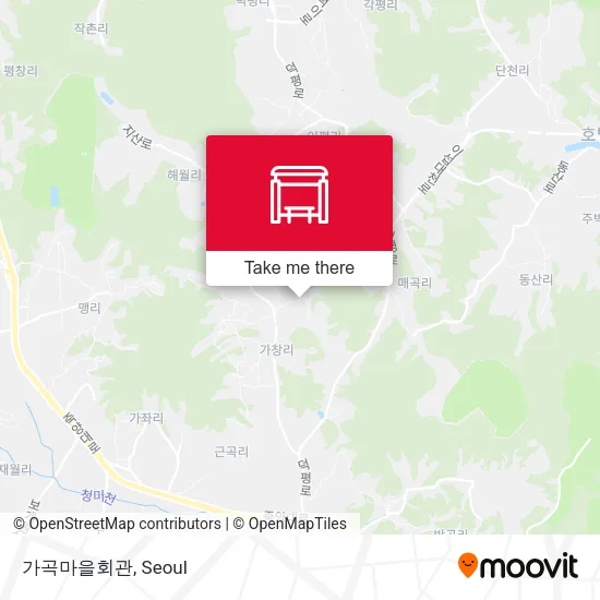 가곡마을회관 map