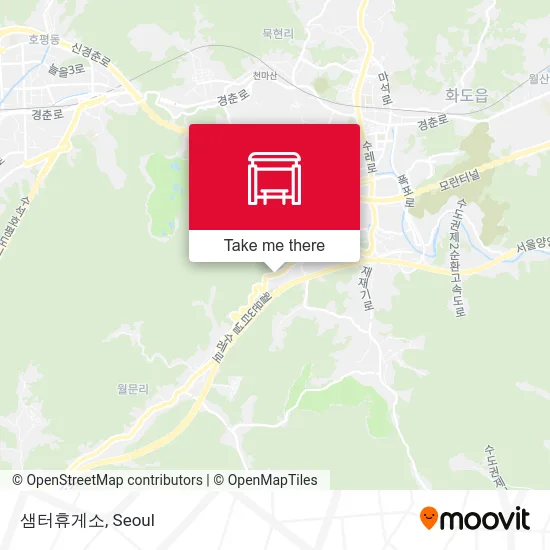 샘터휴게소 map