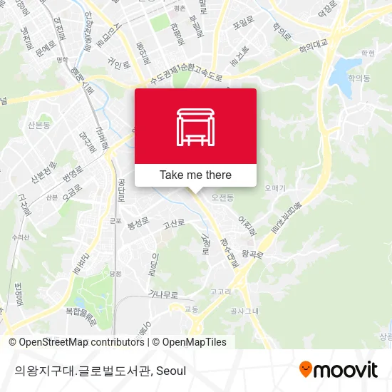 의왕지구대.글로벌도서관 map