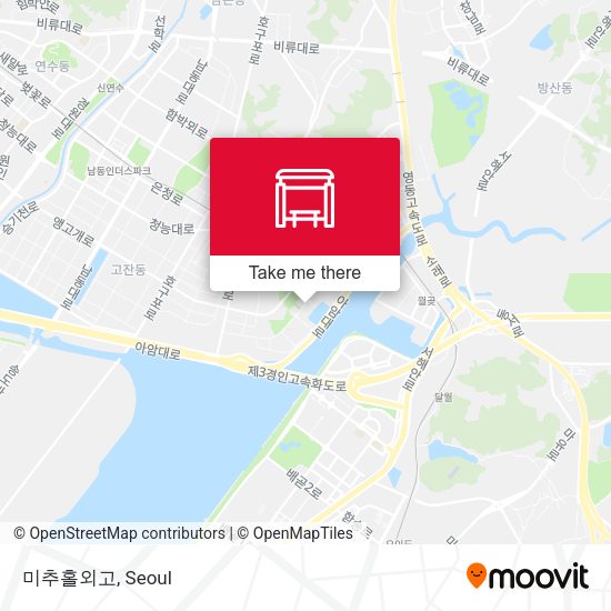 미추홀외고 map