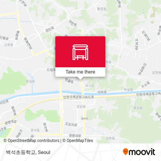 백석초등학교 map