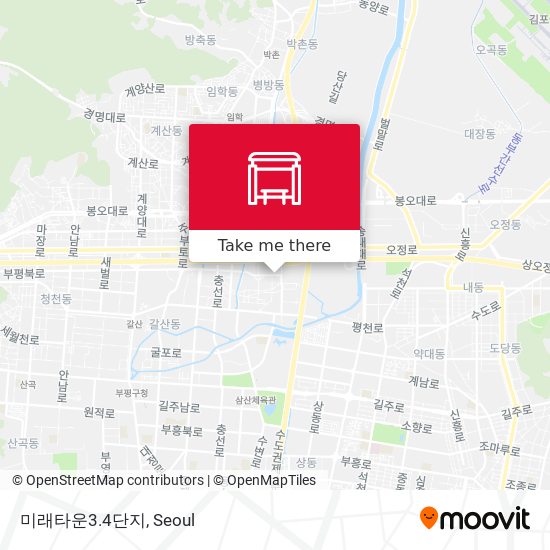 미래타운3.4단지 map