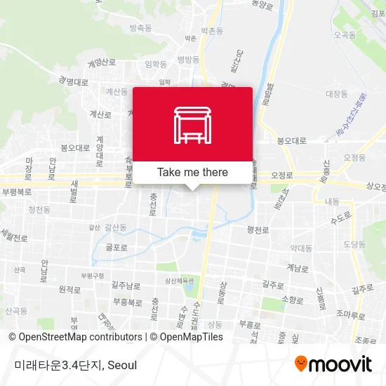 미래타운3.4단지 map