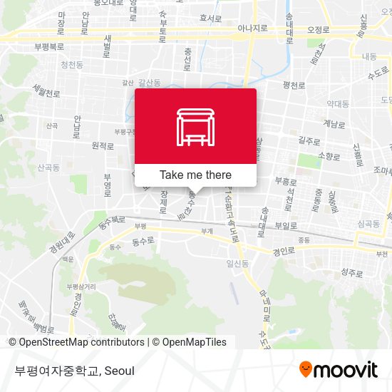 부평여자중학교 map