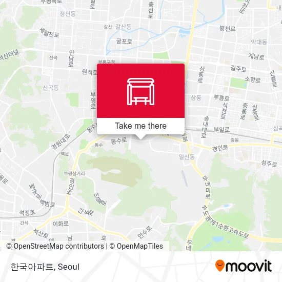 한국아파트 map