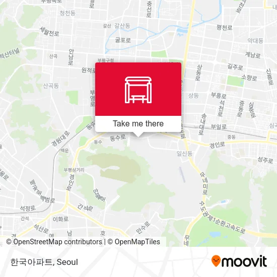 한국아파트 map