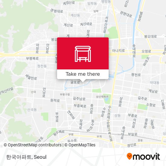 한국아파트 map