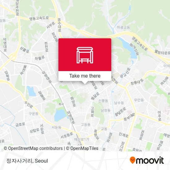 정자사거리 map