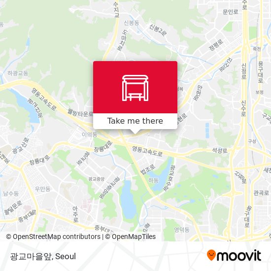 광교마을앞 map