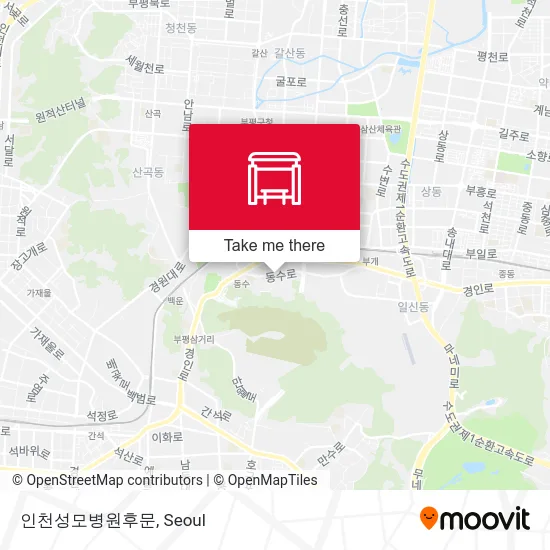 인천성모병원후문 map