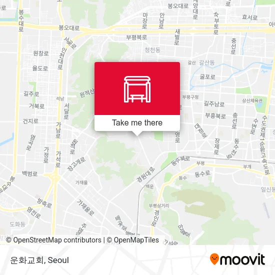 운화교회 map