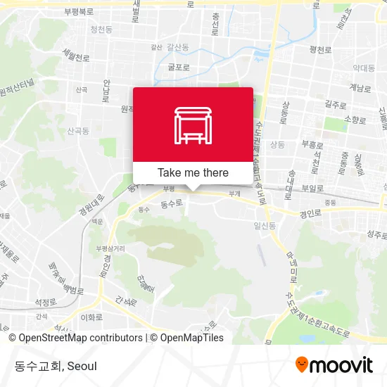 동수교회 map