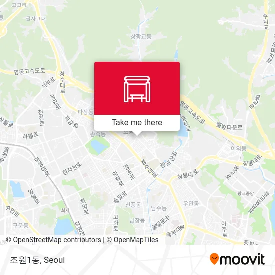 조원1동 map